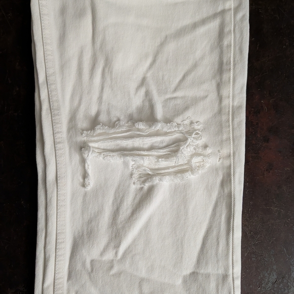 Zara Cream Denim Pants - Picture 6 of 8